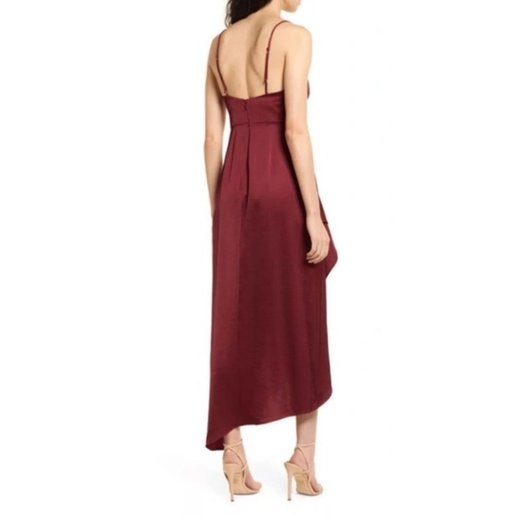 Significant Other Elsie Dress Wine Burgundy Slip Satin Formal Event Prom 10 NWT - Picture 2 of 13